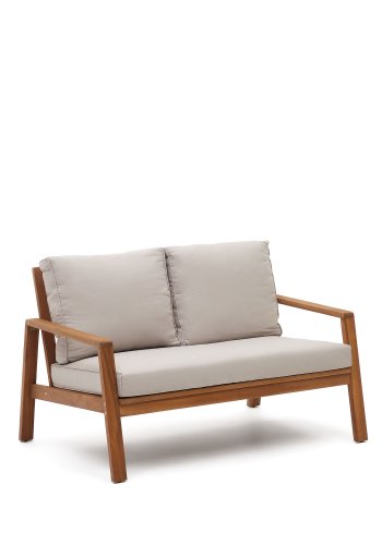 KAVE HOME Frares hagesett, m. 2-manns sofa, 2 lenestoler, 1 salongbord - akasietre (sett med 4)