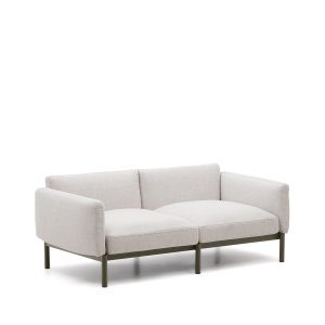 KAVE HOME Sorells udendrs 2 pers. modul sofa - grn aluminium (201cm)