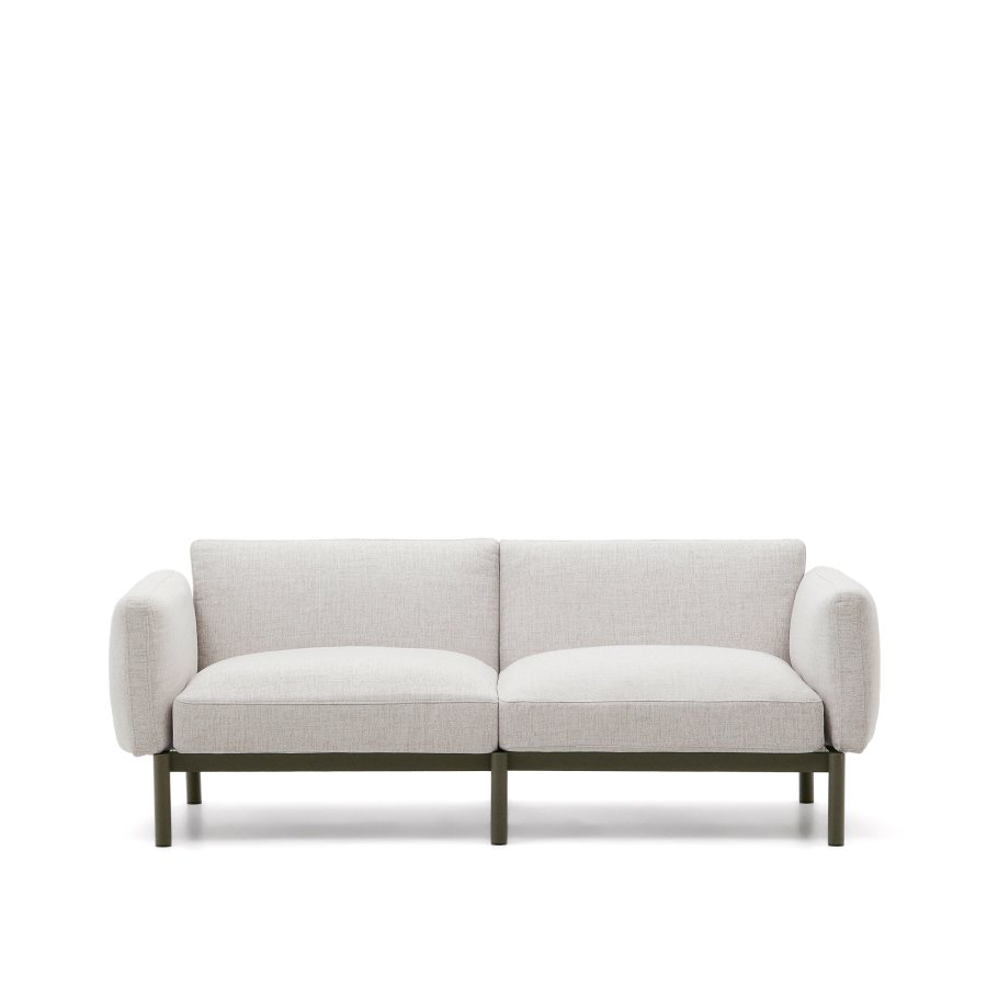 KAVE HOME Sorells utendrs 2-personers modulsofa - grnn aluminium (201cm)
