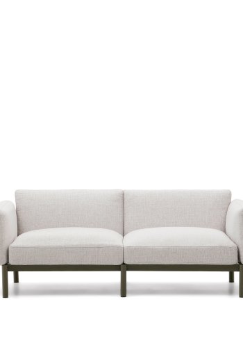 KAVE HOME Sorells utendrs 2-personers modulsofa - grnn aluminium (201cm)
