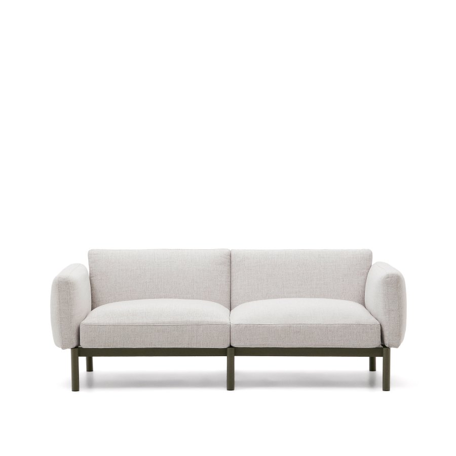 KAVE HOME Sorells utendrs 2-personers modulsofa - grnn aluminium (201cm)