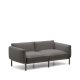 KAVE HOME Sorells utendrs 2-personers modulsofa - gr aluminium (201cm)