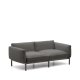 KAVE HOME Sorells utendrs 2-personers modulsofa - gr aluminium (201cm)