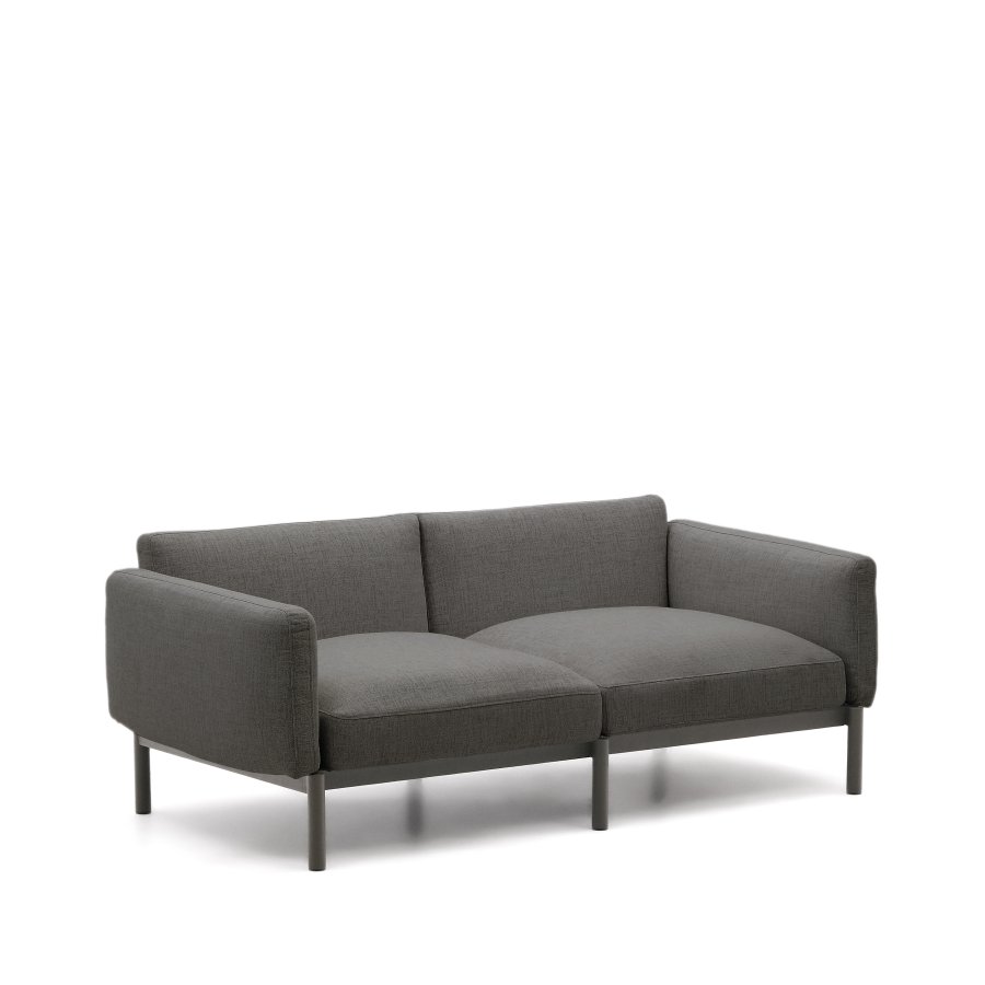 KAVE HOME Sorells utendrs 2-personers modulsofa - gr aluminium (201cm)