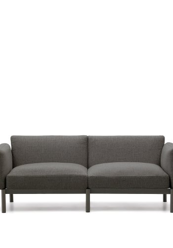 KAVE HOME Sorells utendrs 2-personers modulsofa - gr aluminium (201cm)