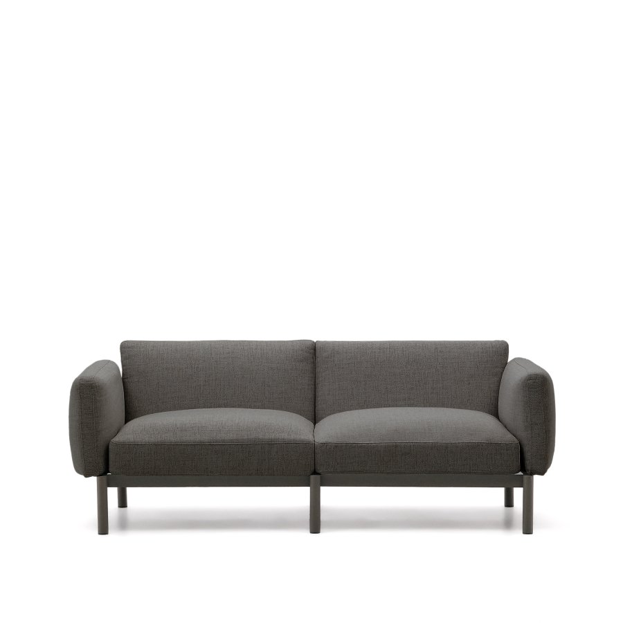 KAVE HOME Sorells utendrs 2-personers modulsofa - gr aluminium (201cm)