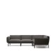 KAVE HOME Sorells modul 5-manns utendrs hjrnesofa - gr og gr aluminium (276x191,5cm)