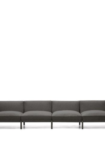 KAVE HOME Sorells utendrs 4-personers modulsofa - gr aluminium (370 cm)