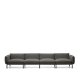 KAVE HOME Sorells utendrs 4-personers modulsofa - gr aluminium (370 cm)
