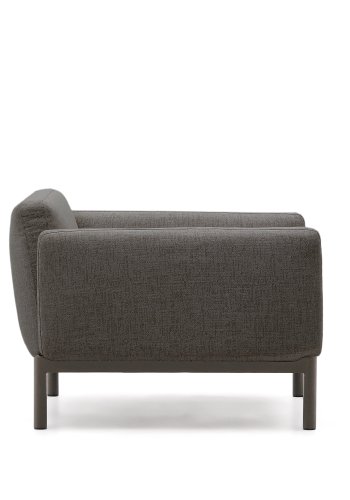 KAVE HOME Sorells utendrs modul lenestol, med armlener - gr aluminium