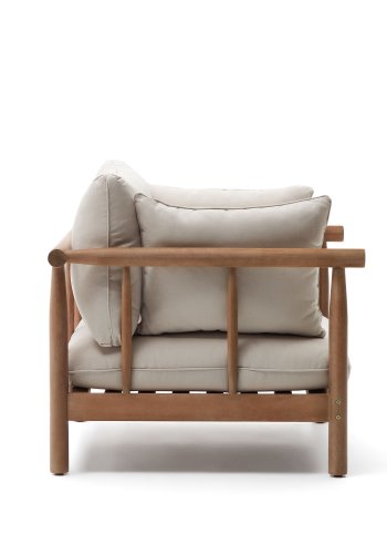 KAVE HOME Sacova utendrs lenestol, med armlener - eukalyptus tre