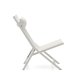 KAVE HOME Canutells utendrs lenestol, sammenleggbar - lysegr tekstil og lysegr aluminium