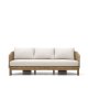 KAVE HOME Xoriguer 3-seters sofa - kunstrotting og eukalyptus tre