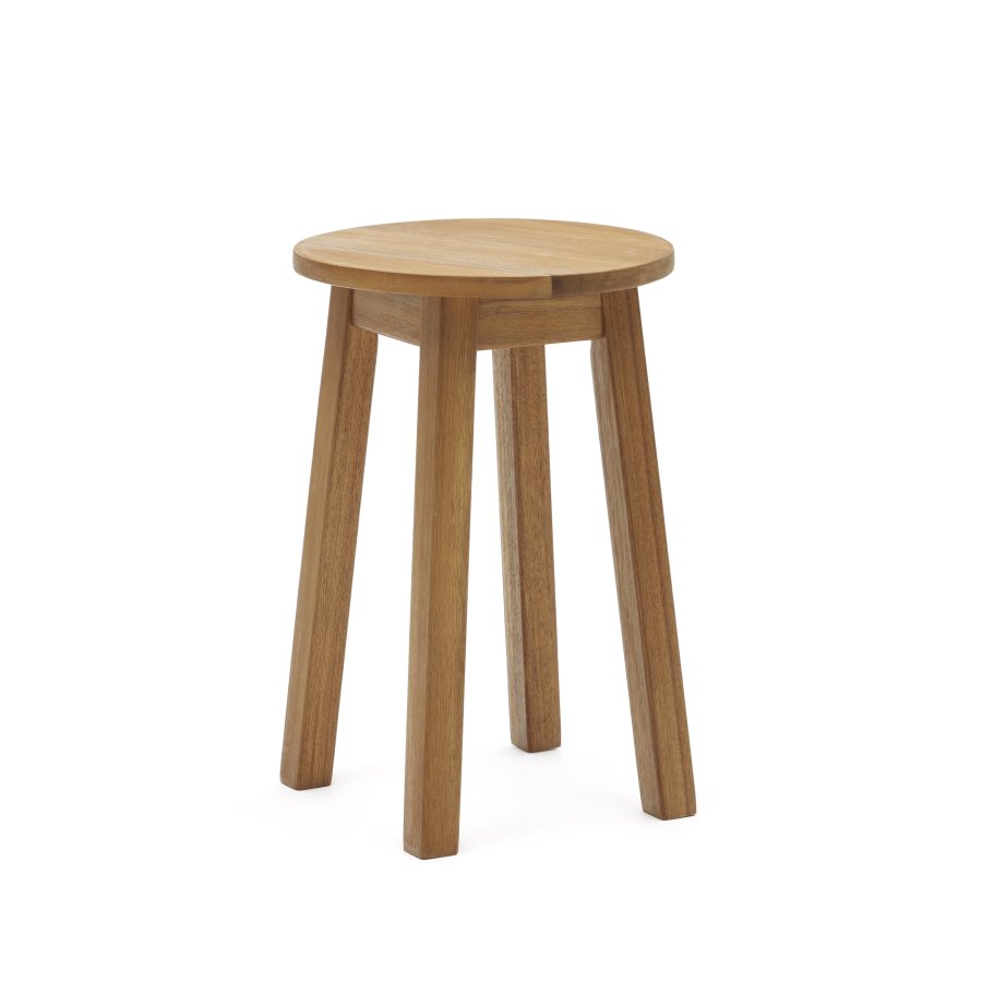 KAVE HOME Amel utendrs fotskammel - naturlig akasietre