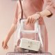 SONGMICS smykkeskrin, reisesmykkeetui, 2-lags reiseetui for �redobber, halskjeder, armb�nd - b�rbar smykkeoppbevaring med stor kapasitet, gaveid&eacute;, skyhvit UJBC166W01