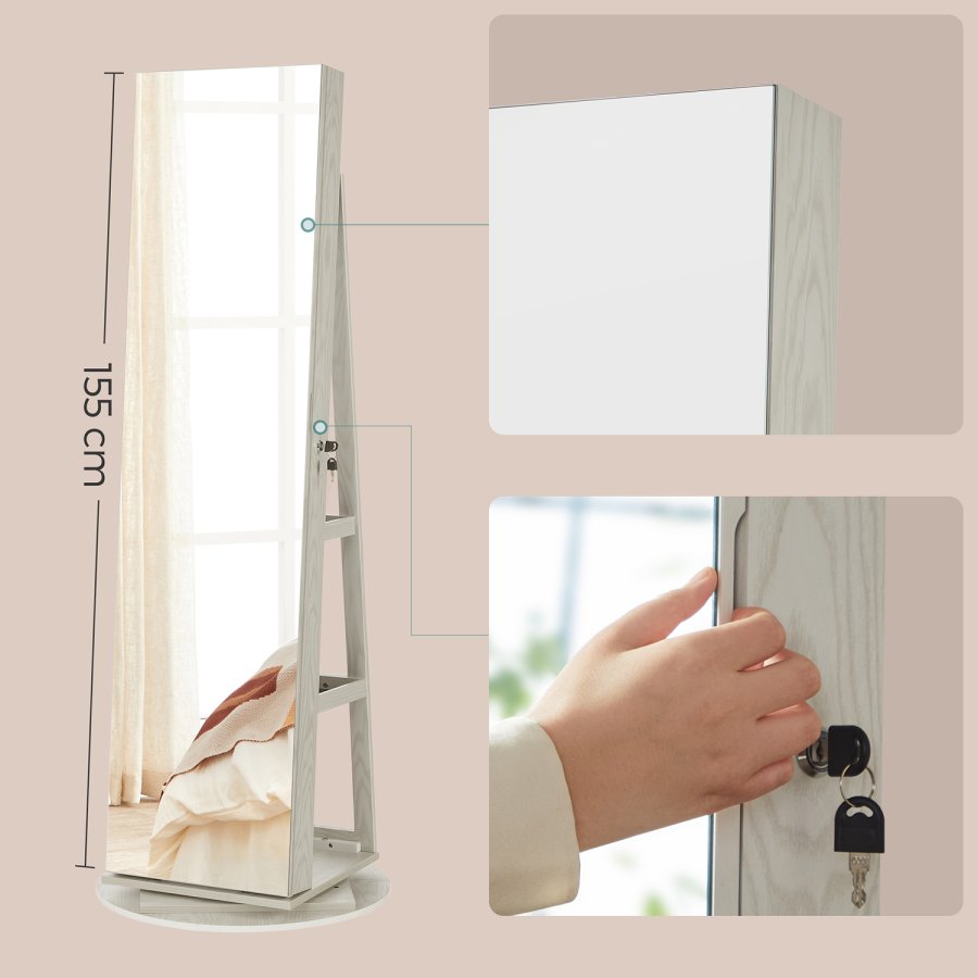 SONGMICS Smykkeskab JJC007W01