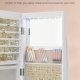 SONGMICS 6 LED'er afl�seligt spejlskab med smykke, 360&deg; drejelig smykkeorganisator, st�ende smykkeskab, rammel�st spejl i fuld l�ngde, 3 opbevaringshylder, hvid overflade, gr� foring JJC007W02V1