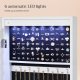 SONGMICS smykkeskap med 6 LED-speil, 114 cm h�yt, l�sbart smykkeskap med speil, veggmontert eller d�rmontert, 2 skuffer, 9,2 x 33 x 114 cm, hvit JJC93W