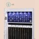SONGMICS Rammel�st smykkeskap med speil, smykkeorganisator med 6 LED-lys, vegghengt eller d�rmontert, stor kapasitet med 2 skuffer, hvit JJC99WT