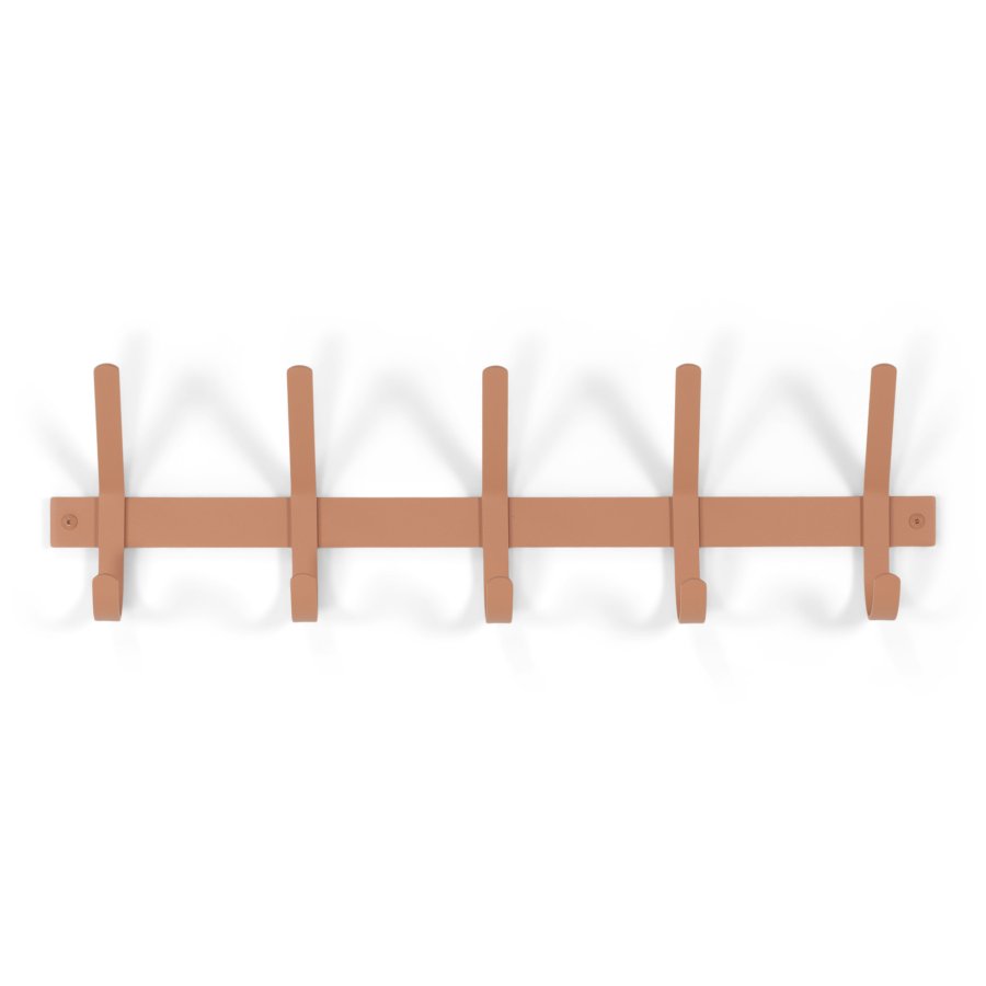 SPINDER DESIGN Dexter 5 klesstativ, m. 5 kroker - leire terra stl