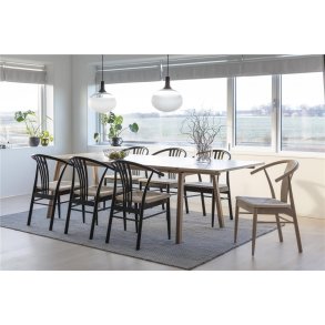 ACT NORDIC JANIK spisebordsstol - egetræ/rattan 