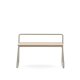 KAVE HOME Barnebenk i tinn, m. ryggsttte - finér i naturlig ask og beige metall (76x35)