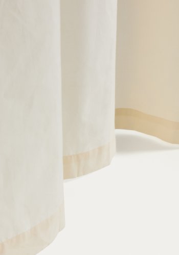 KAVE HOME Zelda gardin, m. multifarvede b�nd - hvid bomuld (135x270)