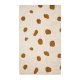KAVE HOME Tandani gulvt�ppe til b�rn, rektangul�r - beige bomuld orange gepardm�nster (90x150)
