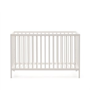KAVE HOME Shantal tremmeseng til baby, justerbar madrash�jde - hvid asketr� (60x120) -  Kave Home