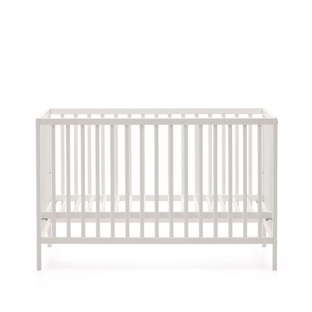 KAVE HOME Shantal tremmeseng til baby, justerbar madrash�jde - hvid asketr� (60x120) -  Kave Home