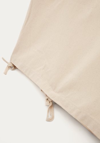 KAVE HOME Yanil tipitelt i 100 % hvit bomull, 100 x 90 cm