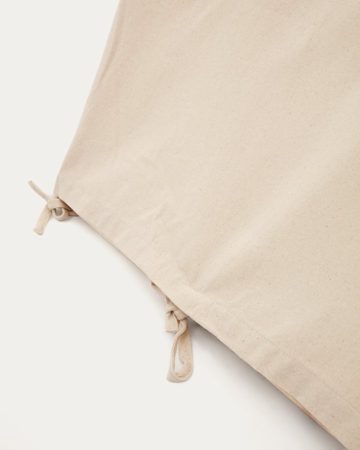 KAVE HOME Yanil tipitelt i 100 % hvit bomull, 100 x 90 cm