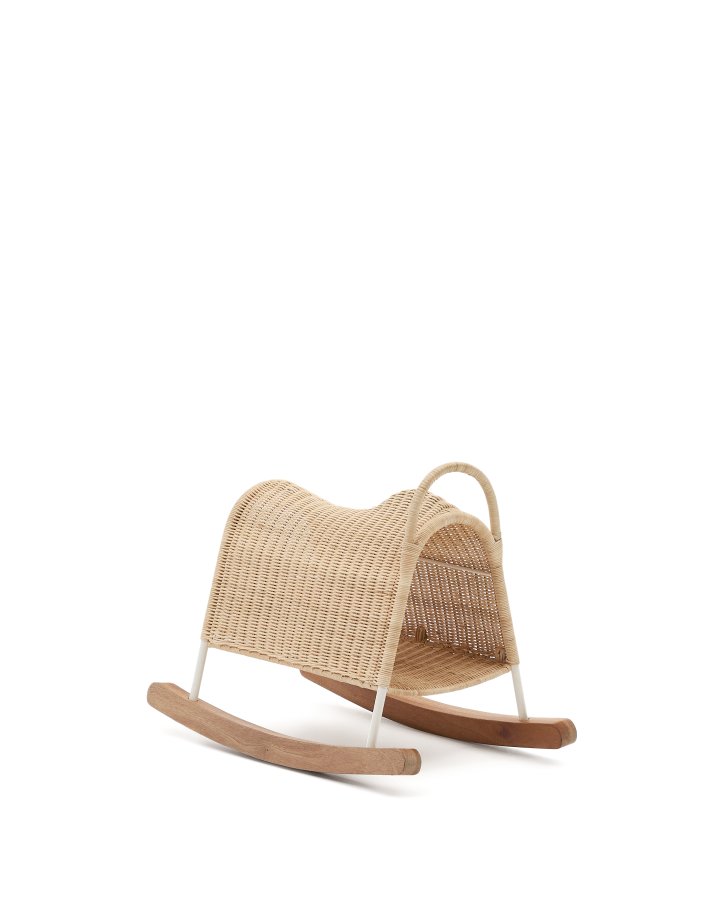  KAVE HOME Bamban gyngehest - natur rattan og natur tr