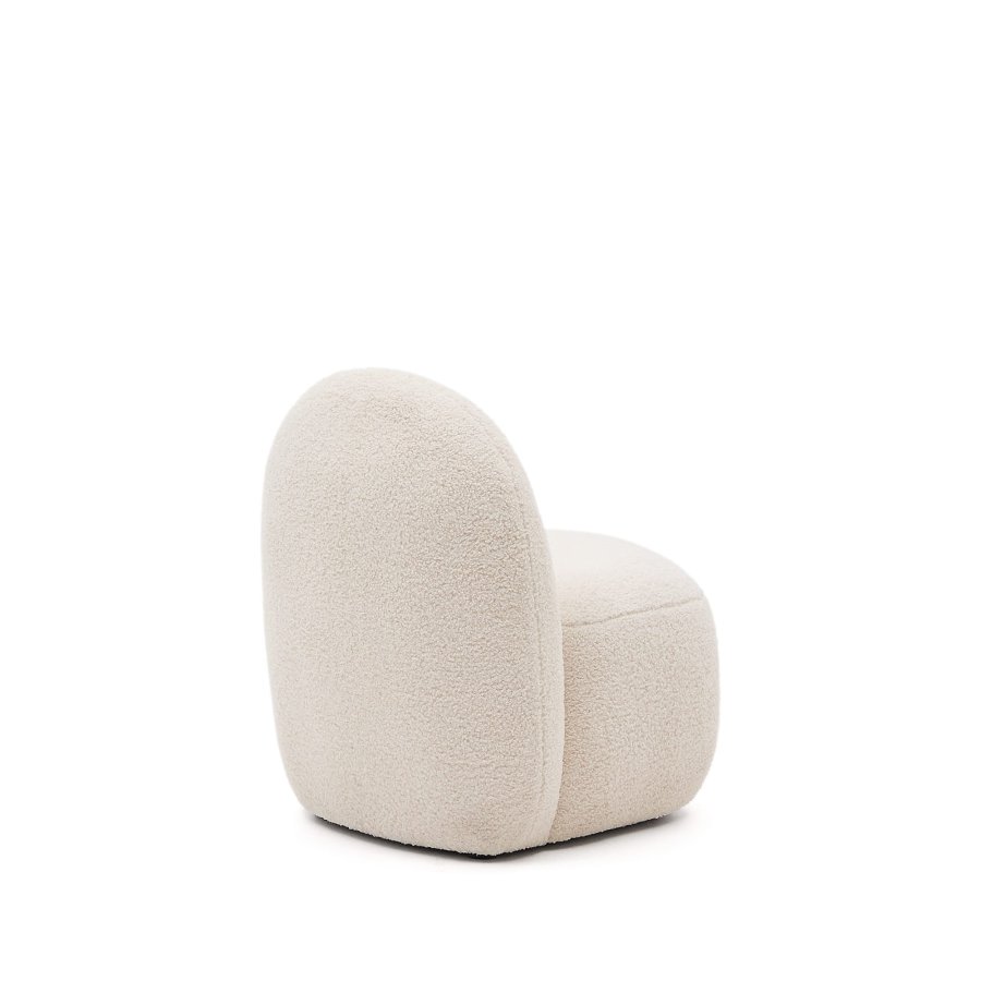 KAVE HOME Bucky barnestol - hvit bouclé