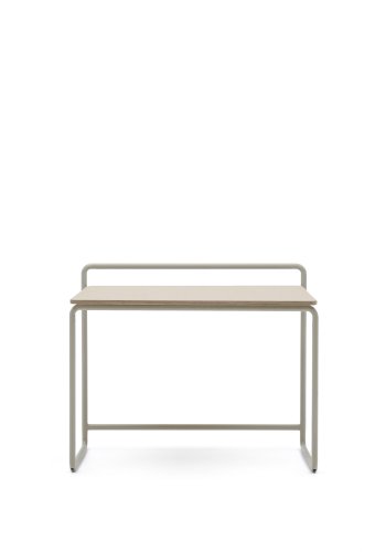 KAVE HOME barnepult i tinn, rektangulrt - finér i naturlig ask og beige metall (82x45)