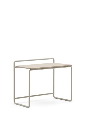 KAVE HOME barnepult i tinn, rektangulrt - finér i naturlig ask og beige metall (82x45)