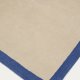 KAVE HOME Nalim teppe for barn, rektangulrt - beige og bl bomull (90x150)