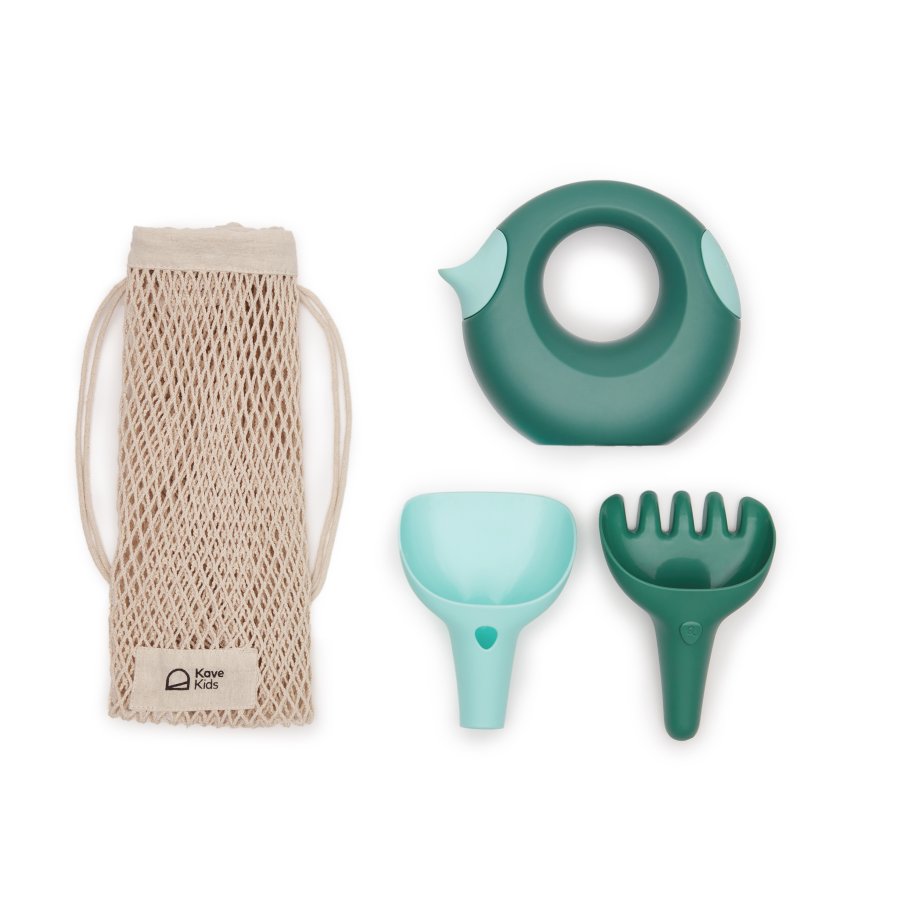 KAVE HOME Rawni hagelekesett med vannkanne, rake og spade