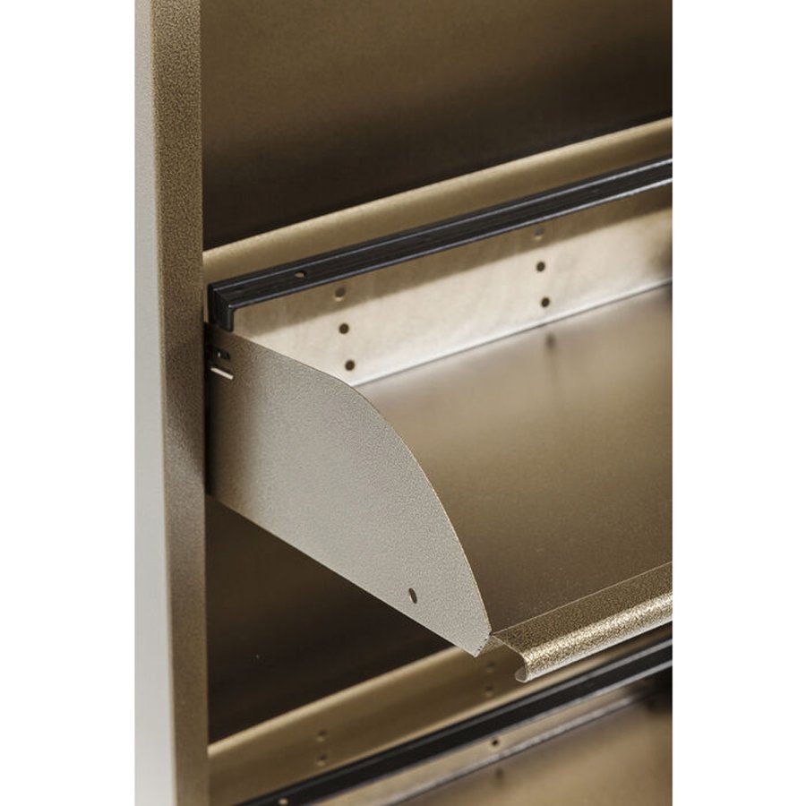 KARE DESIGN Caruso 3 Skoskap i bronse, m. 3 rom - bronse stl