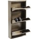 KARE DESIGN Caruso 3 Skoskap i bronse, m. 3 rom - bronse stl