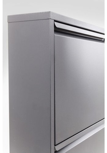 KARE DESIGN Caruso 5 Antrasitt skoskap, m. 5 rom - antrasittgrtt stl