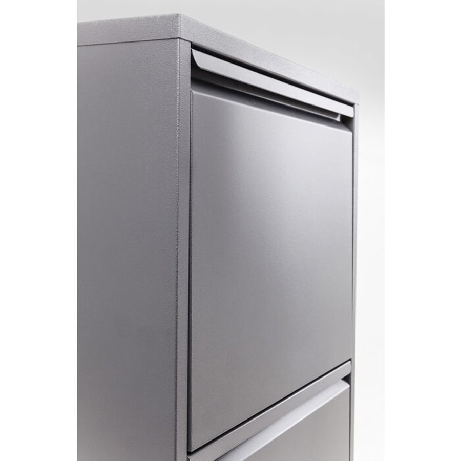 KARE DESIGN Caruso 5 Antrasitt skoskap, m. 5 rom - antrasittgrtt stl