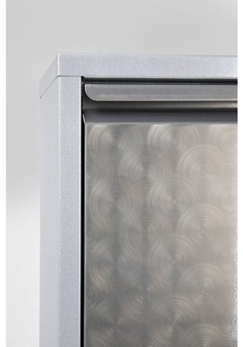 KARE DESIGN Caruso 5 Slv brstet skoskap, m. 5 rom - slv stl