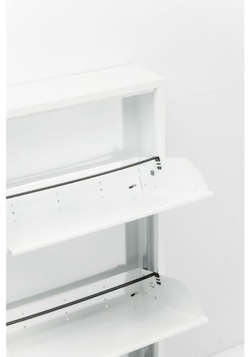 KARE DESIGN Caruso 3 White skoskap, m. 3 rom - hvit stl