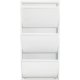 KARE DESIGN Caruso 3 White skoskap, m. 3 rom - hvit stl