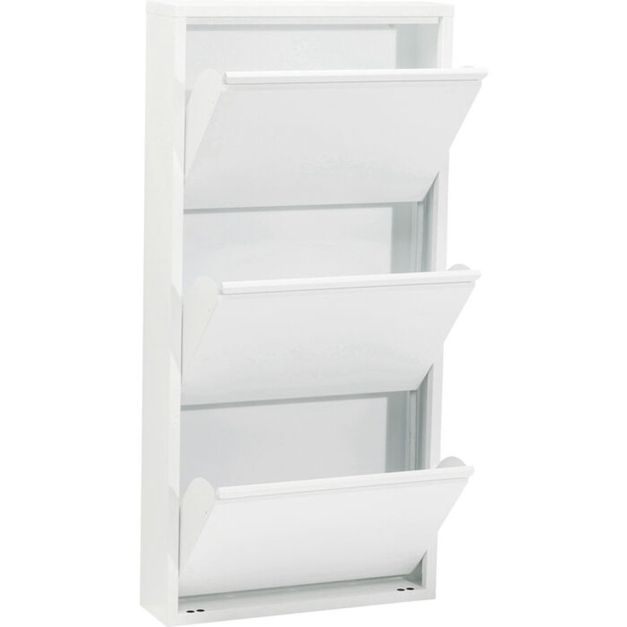 KARE DESIGN Caruso 3 White skoskap, m. 3 rom - hvit stl