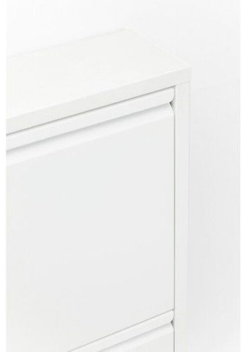 KARE DESIGN Caruso 3 White skoskap, m. 3 rom - hvit stl