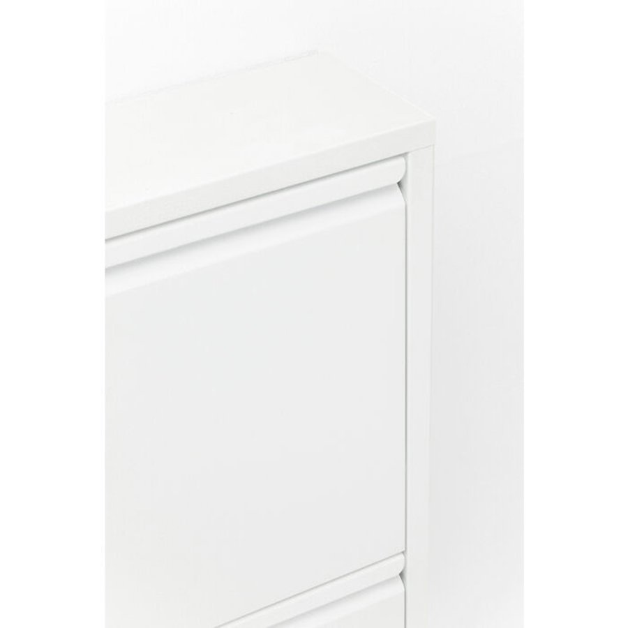 KARE DESIGN Caruso 3 White skoskap, m. 3 rom - hvit stl