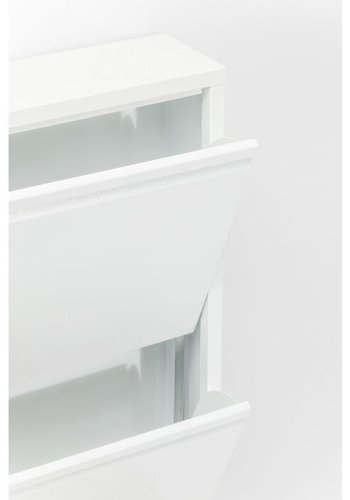 KARE DESIGN Caruso 3 White skoskap, m. 3 rom - hvit stl
