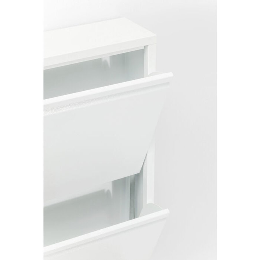 KARE DESIGN Caruso 3 White skoskap, m. 3 rom - hvit stl